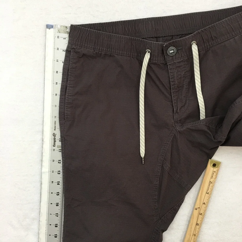 Vuori Ripstop Climber Pant Mens Large Dark Oregano Brown Elastic Waist Jogger
